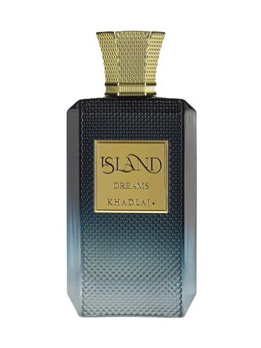 Khadlaj Island Dreams fragrance bottle – reference image for decant samples at CologneCove