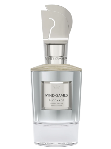 Mind Games Blockade fragrance bottle – reference image for decant samples at CologneCove