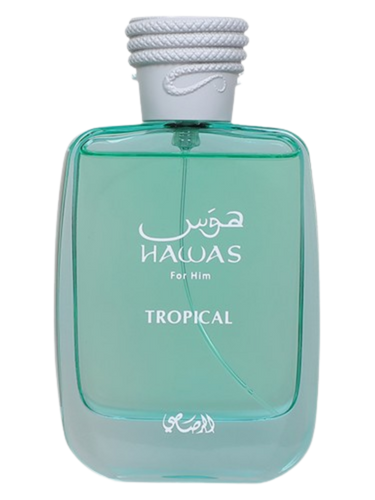 Rasasi Hawas Tropical fragrance bottle β reference image for decant samples at CologneCove