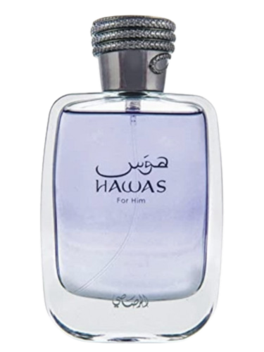 Rasasi Hawas fragrance bottle – reference image for decant samples at CologneCove
