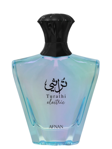 Afnan Turathi Electric fragrance bottle – reference image for decant samples at CologneCove