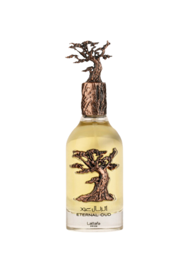 Lattafa Eternal Oud fragrance bottle β reference image for decant samples at CologneCove